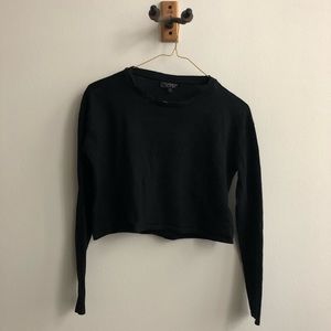 Top shop Cropped long sleeve top